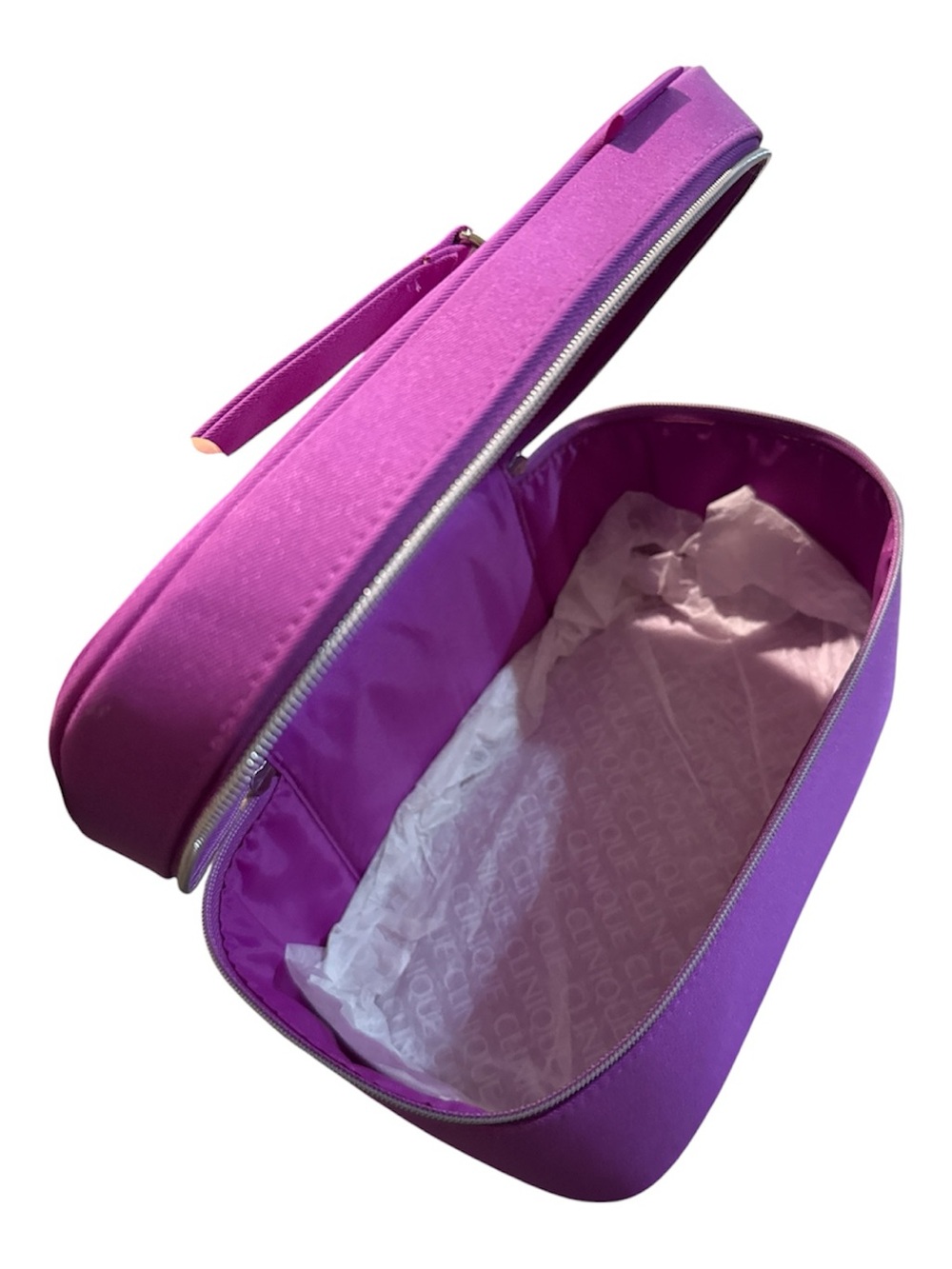 Clinique Bright Pink Travel Toiletry Organizer Set with Compact Mesh Storage - Picture 2 of 6